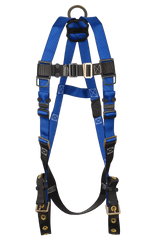 Contractor 1D Standard Non-belted Full Body Harness, Tongue Buckle Leg Adjustment (7016)