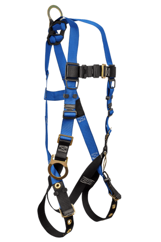 Contractor 3D Standard Non-belted Full Body Harness, Tongue Buckle Leg Adjustment (7018)