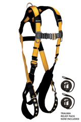 Journeyman Flex® Steel 1D Standard Non-belted Full Body Harness, Tongue Buckle Leg Adjustment (7021)