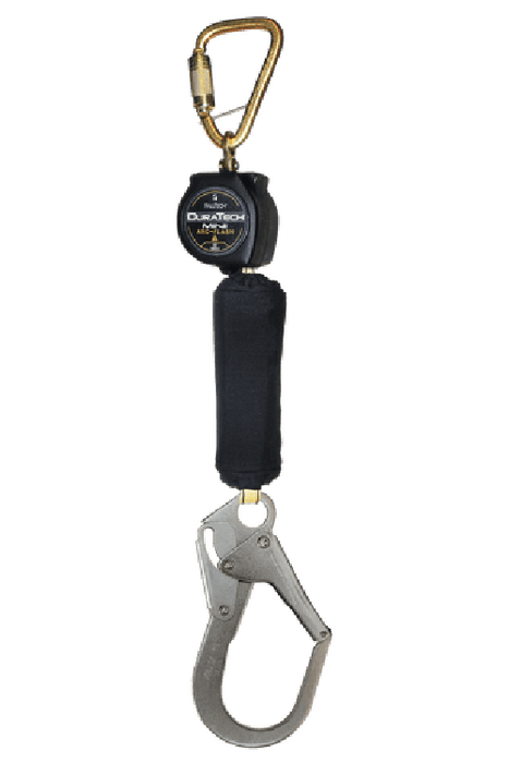 6' Arc Flash DuraTech® Mini Class 1 Personal SRL-P with Steel Rebar Hook, Includes Steel Dorsal Connecting Carabiner (72906SC3)