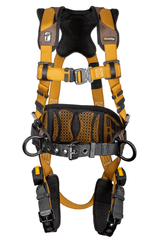 Advanced ComforTech® Gel 3D Construction Belted Full Body Harness, Tongue Buckle Leg Adjustment (7081B)