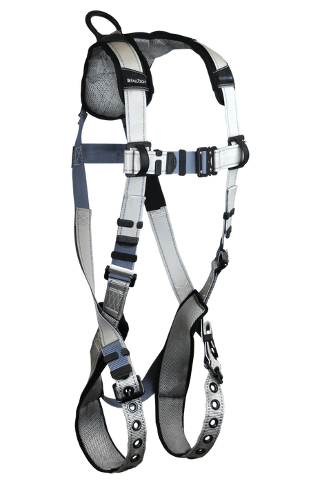 FlowTech LTE® 1D Standard Non-belted Full Body Harness, Tongue Buckle Leg Adjustment (7086B)