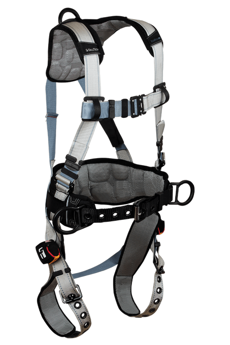 FlowTech LTE® 3D Construction Belted Full Body Harness, Tongue Buckle Leg Adjustment, Suspension Trauma Relief System (7088BR)