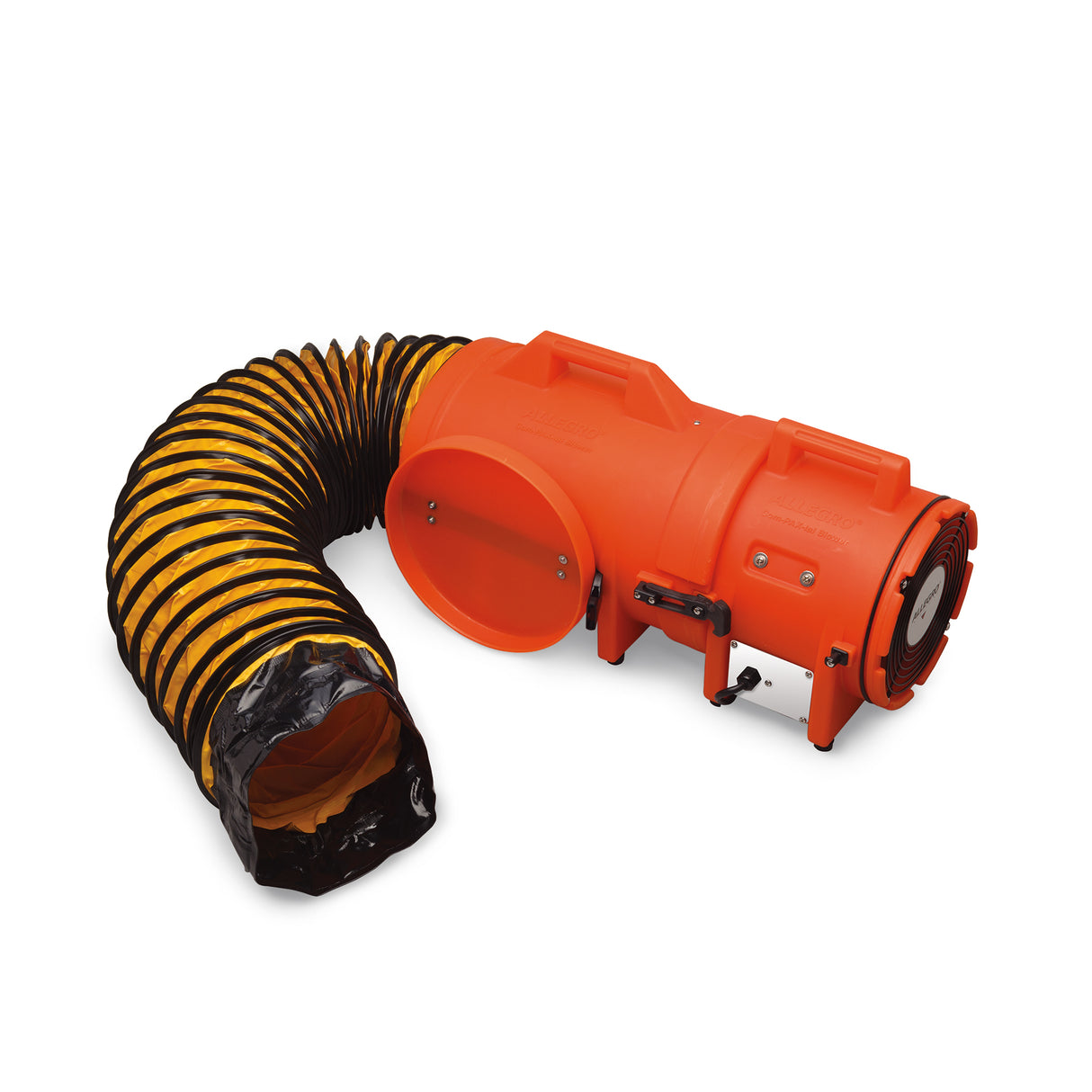 8" Axial DC Plastic Blower w/ Canister & 15’ Ducting, 25 lbs. (9536-15)