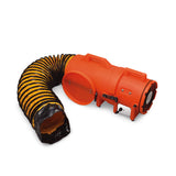 8" Axial DC Plastic Blower w/ Canister & 15’ Ducting, 25 lbs. (9536-15)