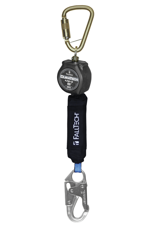 6' DuraTech® Mini Class 1 Personal SRL-P with Steel Snap Hook, Includes Steel Dorsal Connecting Carabiner (72706SB1)