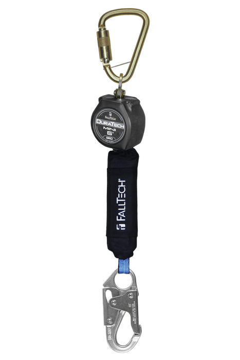 6' DuraTech® Mini Class 1 Personal SRL-P with Steel Snap Hook, Includes Steel Dorsal Connecting Carabiner (72706SB1)