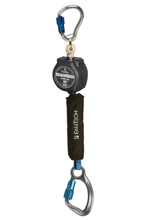 6' DuraTech® Mini Class 1 Personal SRL-P with Aluminum Carabiner, Includes Aluminum Dorsal Connecting Carabiner (72706SG6)