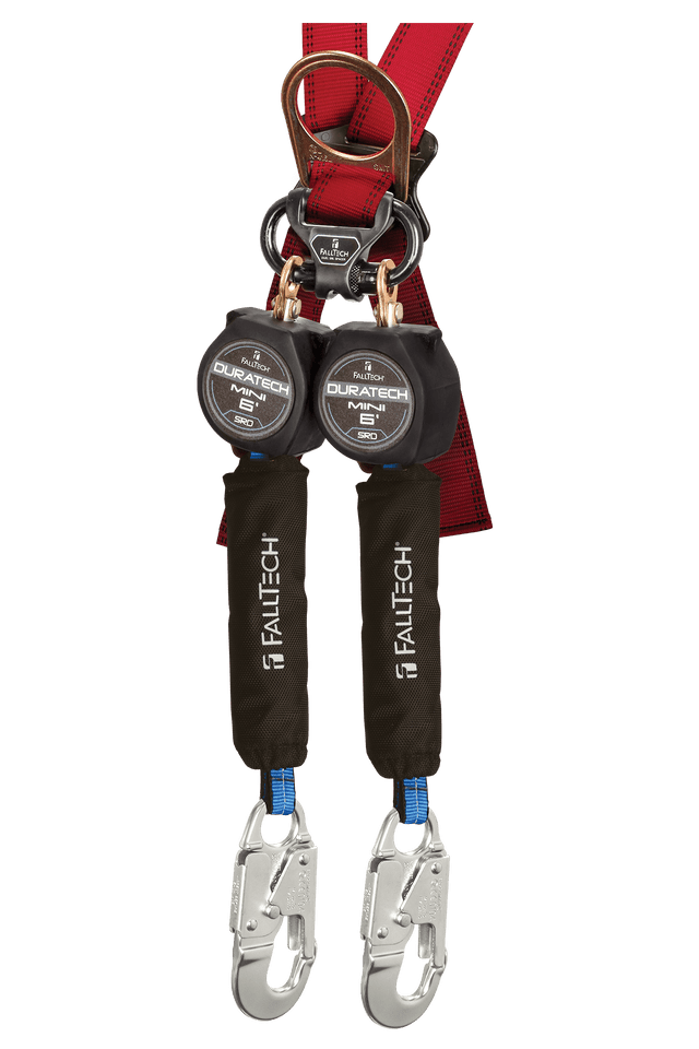6' DuraTech® Mini Class 1 Personal SRL-P with Aluminum Snap Hooks, Includes Steel Dorsal Connecting Carabiner (72706TB4)