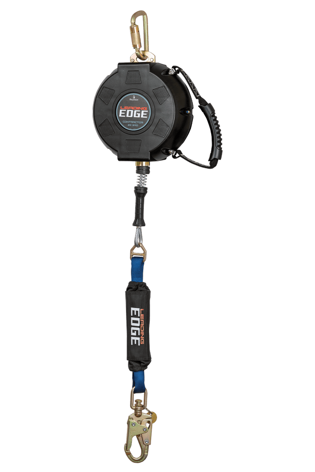20' Contractor Leading Edge Class 2 SRL with Galvanized Steel Cable and Anchorage Carabiner (727620LE)