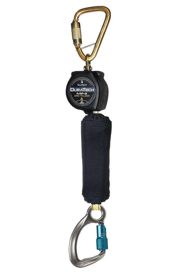 6' Arc Flash DuraTech® Mini Class 1 Personal SRL-P with Aluminum Carabiner, Includes Steel Dorsal Connecting Carabiner (72906SC6)