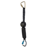 6' Arc Flash DuraTech® Mini Class 1 Personal SRL-P with Aluminum Dorsal Connecting Carabiner and Steel Anchorage Carabiner (72906SC6L)