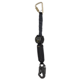 6' Arc Flash DuraTech® Mini Class 1 Personal SRL-P with Dielectric Dorsal Connecting Snap Hook and Steel Anchorage Carabiner (72906SCD1L)