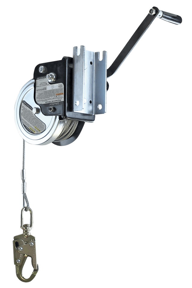 120' FallTech® Personnel Winch for Tripods and Davits with Galvanized Steel Cable (7298)