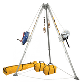 8' Confined Space Tripod System with 60' Galvanized Steel SRL-R and Personnel Winch (7509)