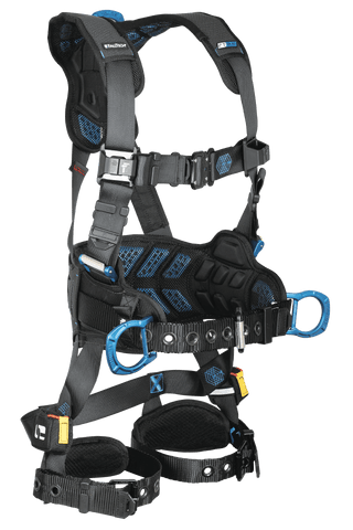 FT-One™ 3D Construction Belted Full Body Harness, Tongue Buckle Leg Adjustments (8127B)