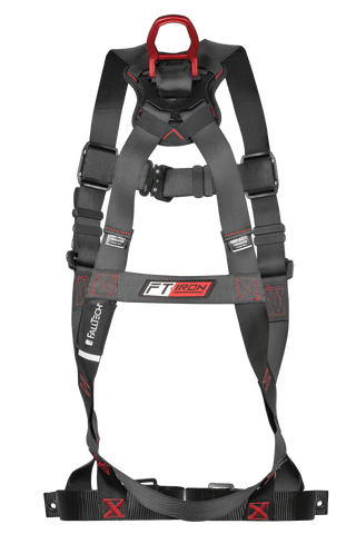 FT-Iron 1D Standard Non-Belted Full Body Harness, Tongue Buckle Leg Adjustment (8143)