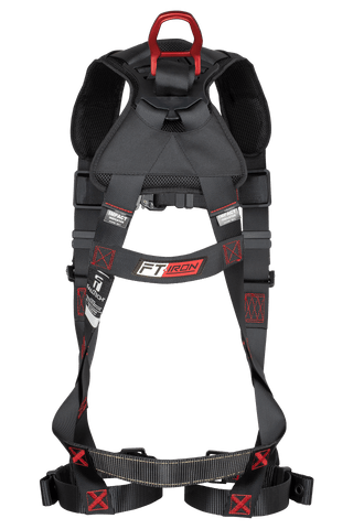 FT-Iron™ 1D Standard Non-Belted Full Body Harness, Tongue Buckle Leg Adjustment (8143B)