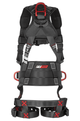 FT-Iron 3D Construction Belted Full Body Harness, Tongue Buckle Leg Adjustment (8144)