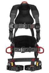 FT-Iron 3D Construction Belted Full Body Harness, Tongue Buckle Leg Adjustment (8144)