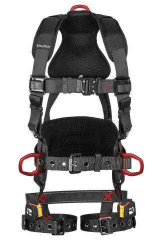 FT-Iron 3D Construction Belted Full Body Harness, Tongue Buckle Leg Adjustment (8144)