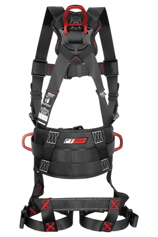 FT-Iron™ 3D Construction Belted Full Body Harness, Tongue Buckle Leg Adjustment (8144B)