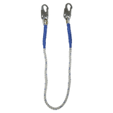 6' Rope Restraint Lanyard, Fixed-length with Steel Snap Hooks (8156)
