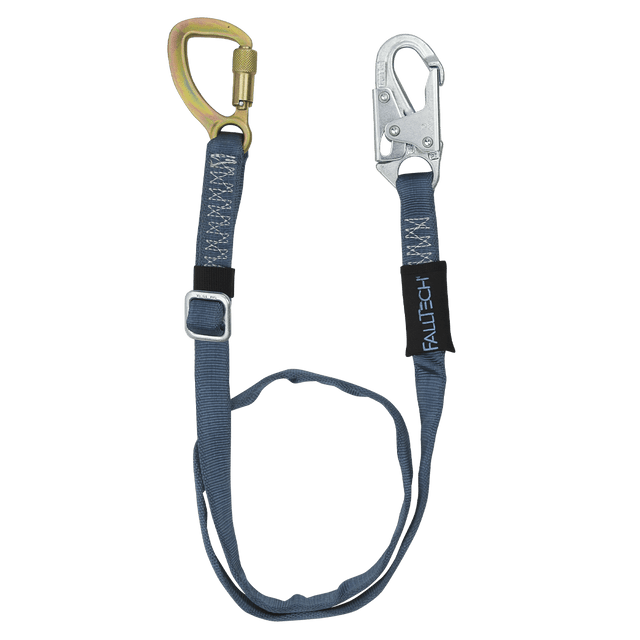 4' to 6' Adjustable Length Restraint Lanyard with Steel 5k Carabiner (82095K)