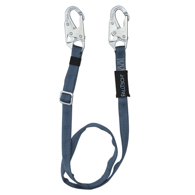 4' to 6' Adjustable Length Restraint Lanyard with Steel Snap Hooks (8209)