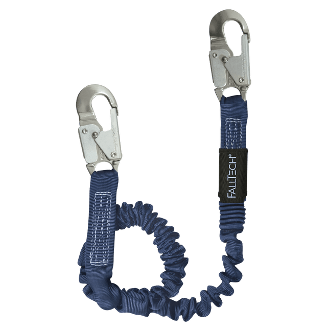 4½' to 6' ElasTech® Energy Absorbing Lanyard, Single-leg with Aluminum Snap Hooks (8240A)