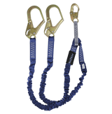 4½' to 6' ElasTech® Energy Absorbing Lanyard, Double-leg with Steel Connectors (8240Y3)