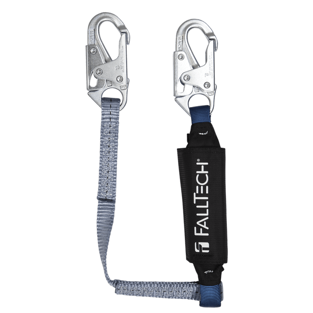 3' ViewPack® Energy Absorbing Lanyard, Single-leg with Steel Snap Hooks (8253)