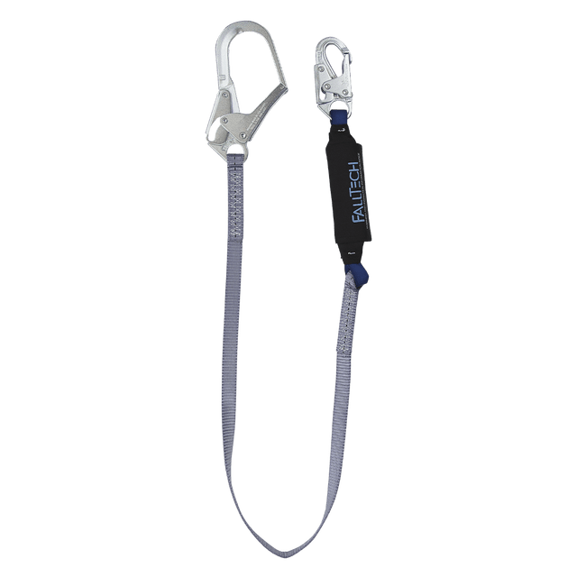 6' ViewPack® Energy Absorbing Lanyard, Single-leg with Steel Connectors (82563)