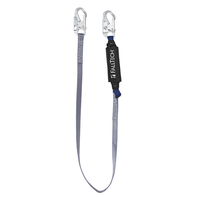 6' ViewPack® Energy Absorbing Lanyard, Single-leg with Steel Snap Hooks (8256)