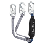 3' ViewPack® Energy Absorbing Lanyard, Double-leg with Steel Snap Hooks (826083)
