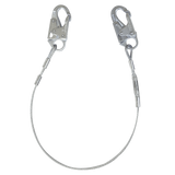 4' Cable Restraint Lanyard, Fixed-length with Steel Snap Hooks (83064)