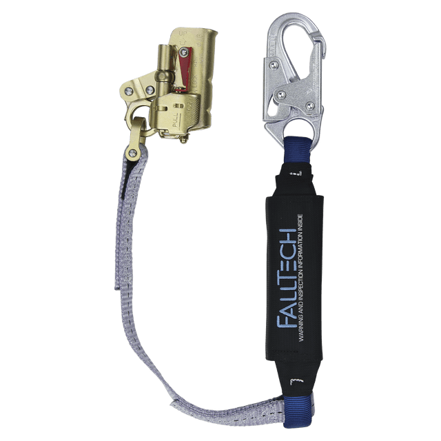 Trailing Rope Adjuster with Park Function and 3' ViewPack® Energy Absorbing Lanyard (8355)