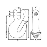 1/2" Clevis Grab Hook Grade 100