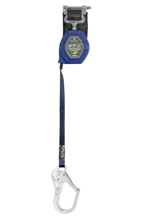 8' FT-X™ EdgeCore™ Class 2 Leading Edge Personal SRL-P, Single-leg with Steel Rebar Hook (84108SP3)