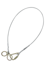 3' Cable Carabiner Sling Anchor with Vinyl Coated Galvanized Steel Cable (84202DC3)