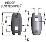 Pengo-Miller 90 Connector Model PL1 MBL 150000 lbs