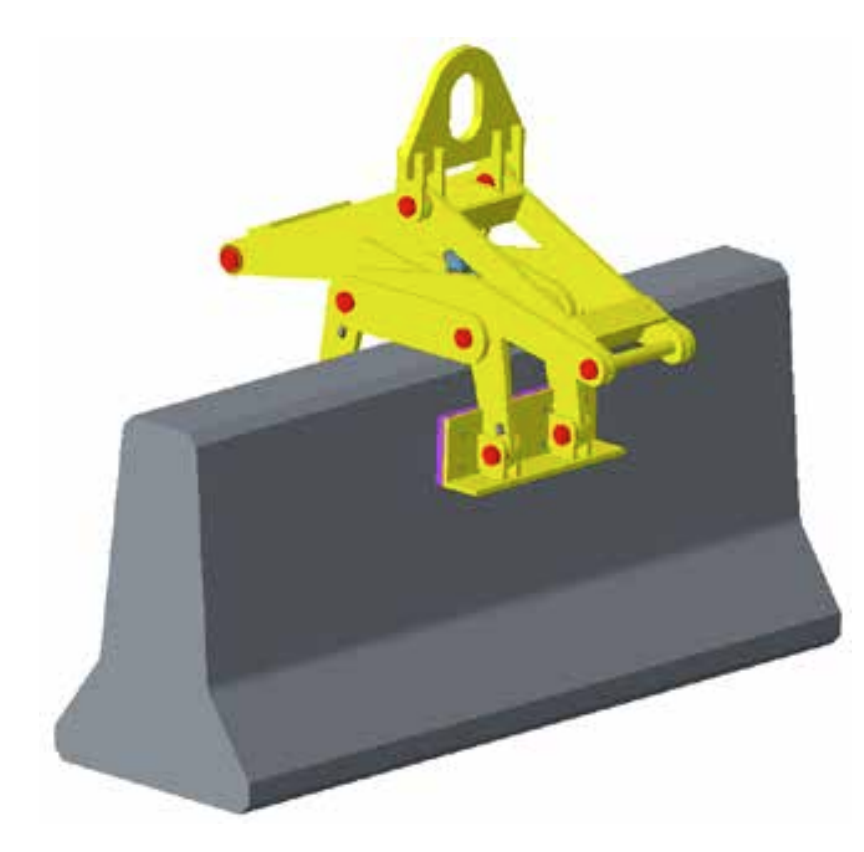 9,000# INDEXING BARRIER GRAB 6" TO 12" BARRIER TOP WIDTH (19790)