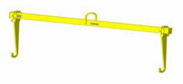 2,000 lbs 36" Roll Lifting Beam 22" - 76" Inside Length (20784)
