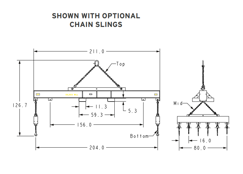 Erosion Control Mat Lifting Beam Low Hr Version (26302)