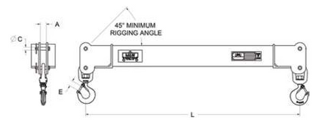 Spreader Beam Rigging Example Spreader Beams – Maskell Rigging & Equipment