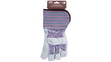 Split Leather Palm Gauntlet Cuff- Hang Tagged -L (GL1002WHTL) Per 12