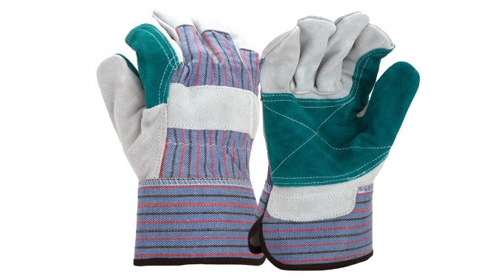 Leather Double Palm Safety Cuff Large (GL1006WL) Per 1