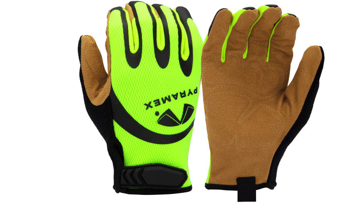 Gloves Leather Padded Palm Hook&Loop L (GL104HTL) Per 1