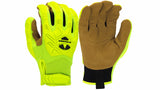 Gloves TPR Leather Palm Hook&Loop X3 (GL202HTX3) Per 1