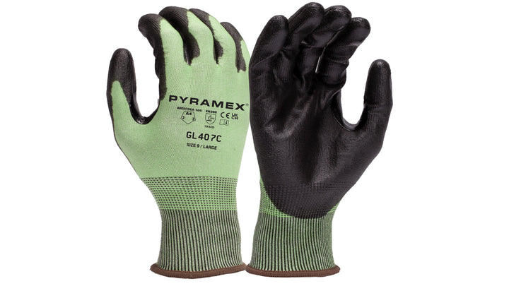 Polyurethane Glove - 18g A4 HPPE  Touchscreen- size Large (GL407CL) Per 12